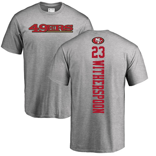 Men San Francisco 49ers Ash Ahkello Witherspoon Backer #23 NFL T Shirt->nfl t-shirts->Sports Accessory